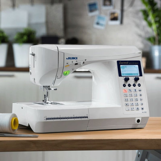 JUKI HZL-F600 Exceed Series Sewing Machine with 225 Stitch Patterns and 4 Fonts