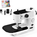 Sewing Machine,12 Stitch Portable Electric Mending Machine for Home Travel DIY Beginners with Light and Extension Table